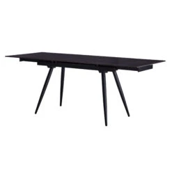 Nero Black & Bronze Extending Sintered Stone Dining Table