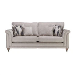 Buxton Grey Fabric Grand Sofa