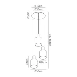 Chelsea Satin Black Triple Pendant Light -Housingunits 16e021997558279986f79d99312333a5