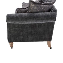 Carolina Grey Chenille Fabric Pillow Back 4 Seater Grand Sofa -Housingunits 187ea3ddfe009580343b460bfa678b0f