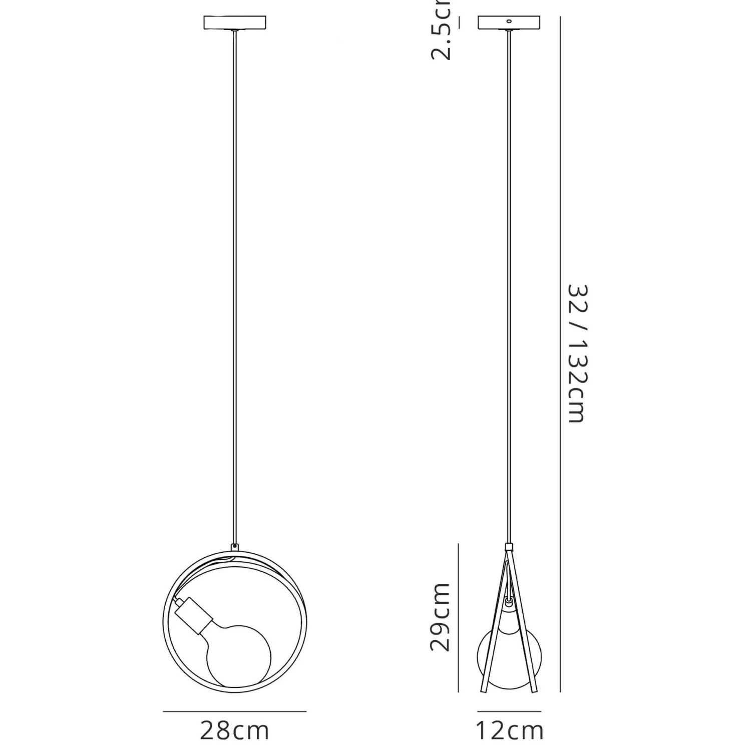 Cerchio Black & Gold Pendant Light 4 Cerchio Black & Gold Pendant Light - Image 4