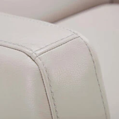 Natuzzi Greg Greige Leather Electric Recliner Armchair -Housingunits 193753facad923120f847e909bbdae5b