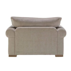 Theodora Peru Linen Fabric Snuggler Sofa -Housingunits 198e9ac18ceee62a74f33b2306a7d263