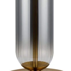 Ariah Brass Gold & Smoke Fade Glass Tubular Table Lamp Base -Housingunits 1a433aef2db4122003c8b1c5e307fd91