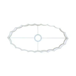 Sculpted Linen Cream Oval Straight Slim 45cm Shade -Housingunits 1a7a23ad249d7c07c07eb7f2328db331