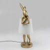 Gold Modest Rabbit 88cm Table Lamp With White Shade