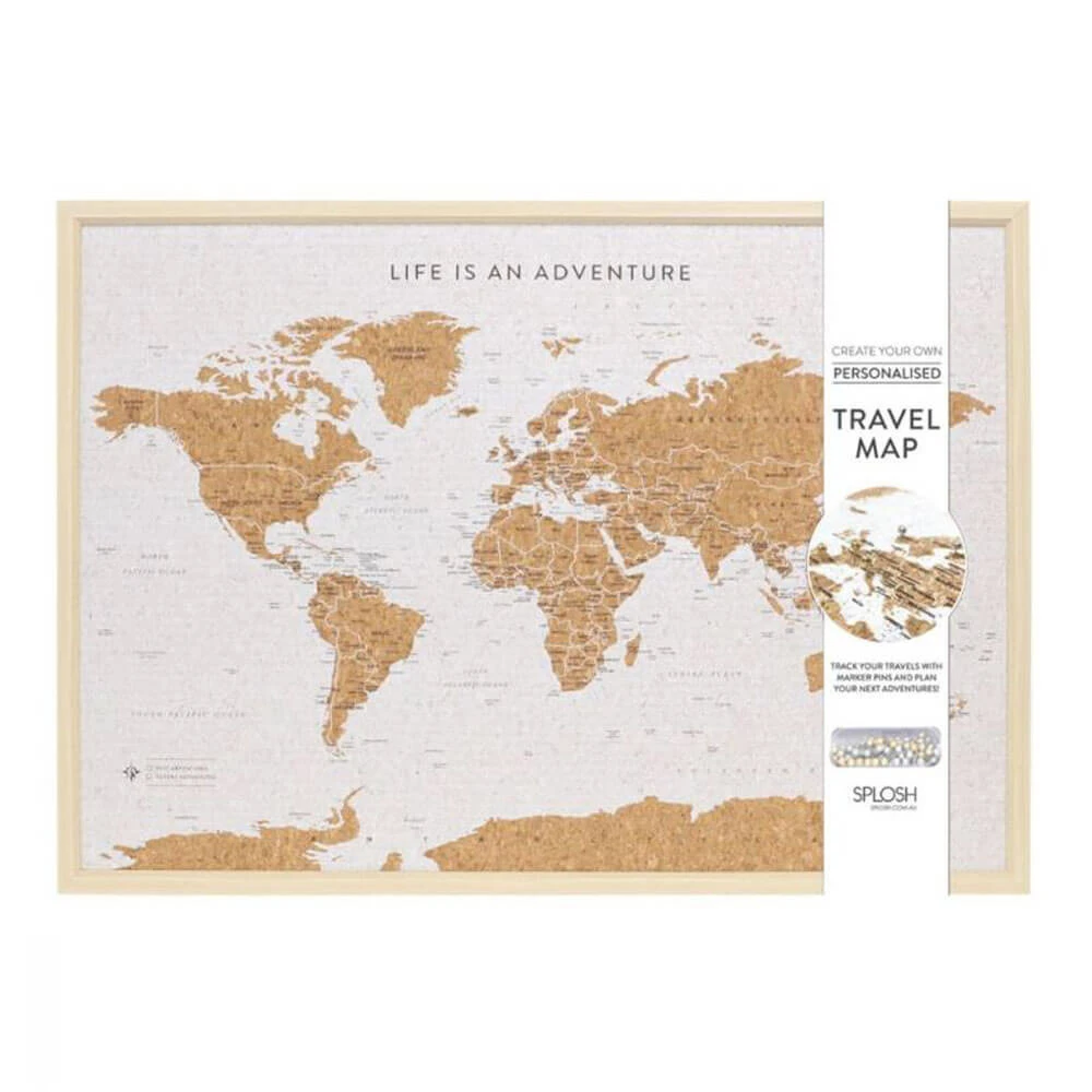 White Travel Board World Map Small 2 White Travel Board World Map Small - Image 2