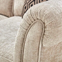 Lucinda Natural Chenille Fabric Scatter Back Grand Sofa -Housingunits 1d7caf3471cc3b37be1621de17ed9cee