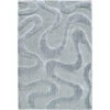 Cleo Wave Blue Textured 160cm X 230cm Rug