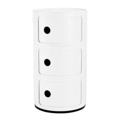 Kartell Componibili White Recycled 3 Drawer Unit