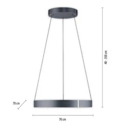 Enzo Grey Motorised Round Pendant Light -Housingunits 1e834475873ab730888feb4a9bc6eed3