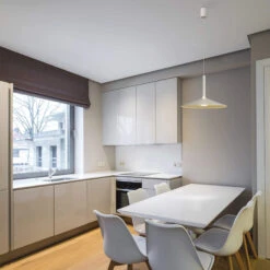 Calice White 32cm Rise & Fall Pendant Light