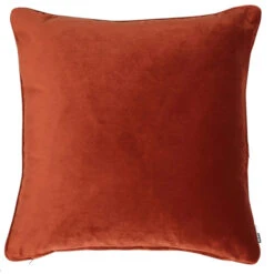 Luxe Paprika Velvet Cushion