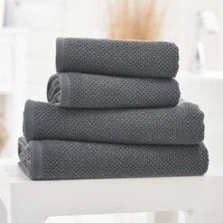 Deyongs Riverdale Charcoal Grey Bath Sheet