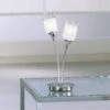 Campani 2 Light Satin Nickel Table Lamp