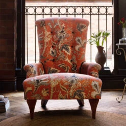 John Sankey Hawthorne Uharu Tomato Fabric Chair -Housingunits 1ff9426c89bdd3ac77e1588a38f0afc0