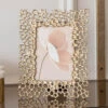Libra Miel 5" X 7" Gold Coral Photo Frame