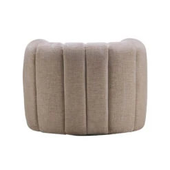 Durante Glam Natural Boucle Fabric Midi Swivel Armchair -Housingunits 204daf08cc6704bfcfcafc77b9118788