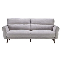 Corniche Grey Fabric 3 Seater Sofa