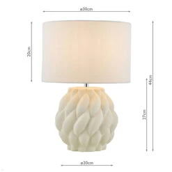 Idonia White Table Lamp With Shade -Housingunits 20a10f1e3c26a24c539176b75c4b07aa