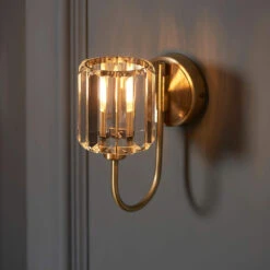 Berenice Brass 1 Light Wall Light -Housingunits 216cecc818531fbbd1bf510f58e9d0f9