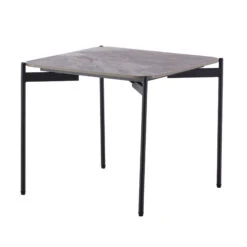 Greta Grey Marble Effect Side Table