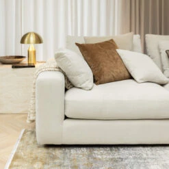 Genevieve Tuscan Ivory Fabric 3 Seater Sofa -Housingunits 22807171273b6f196fef2ffb06240a35