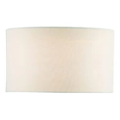 Laura Ashley Calm White Linen Drum 35cm Lamp Shade