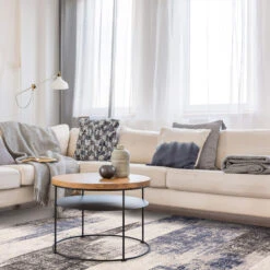 Kuza Lines Blue Rug Collection