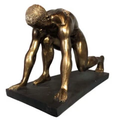 Bronze Runner Figurine