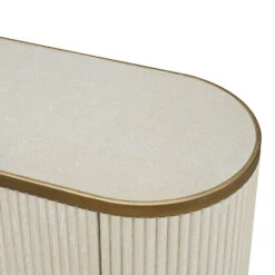 Serenity White Reeded 4 Door Sideboard -Housingunits 244117f56e4a26d642a47c3d45a57419