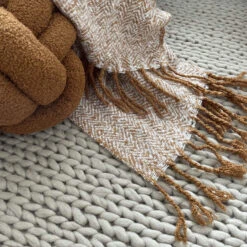 Weaver Gold Herringbone Throw -Housingunits 24a30df66485dc1d1a3e6dd0a5b824c7