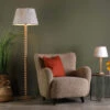 Spool Taupe Floor Lamp Base