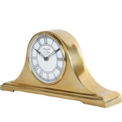 Retro Carriage Brass Finish Mantel Clock -Housingunits 254c4ccbe4f18cdcad0bca21307e512e