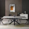 Kastonia Light Grey Extending Dining Table