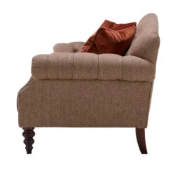 Tetrad Arbroath Brown Tweed Herringbone Fabric Petite Sofa -Housingunits 258b5642d10e8ef1f19c0d779f333dcd