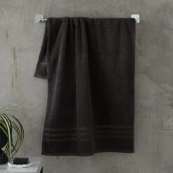 Zero Twist Charcoal Grey Bath Sheet