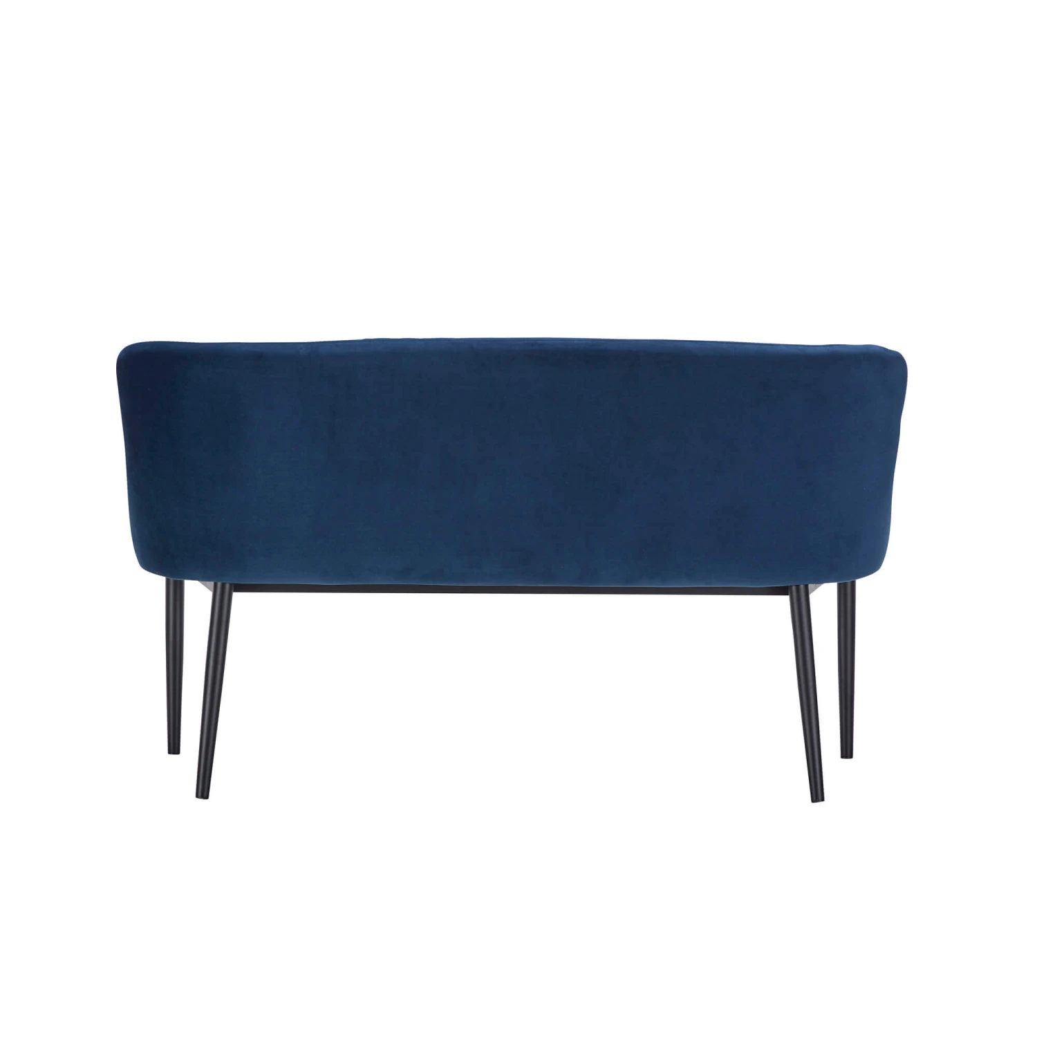 Bronx Blue Velvet Upholstered Dining Bench 2 Bronx Blue Velvet Upholstered Dining Bench - Image 2