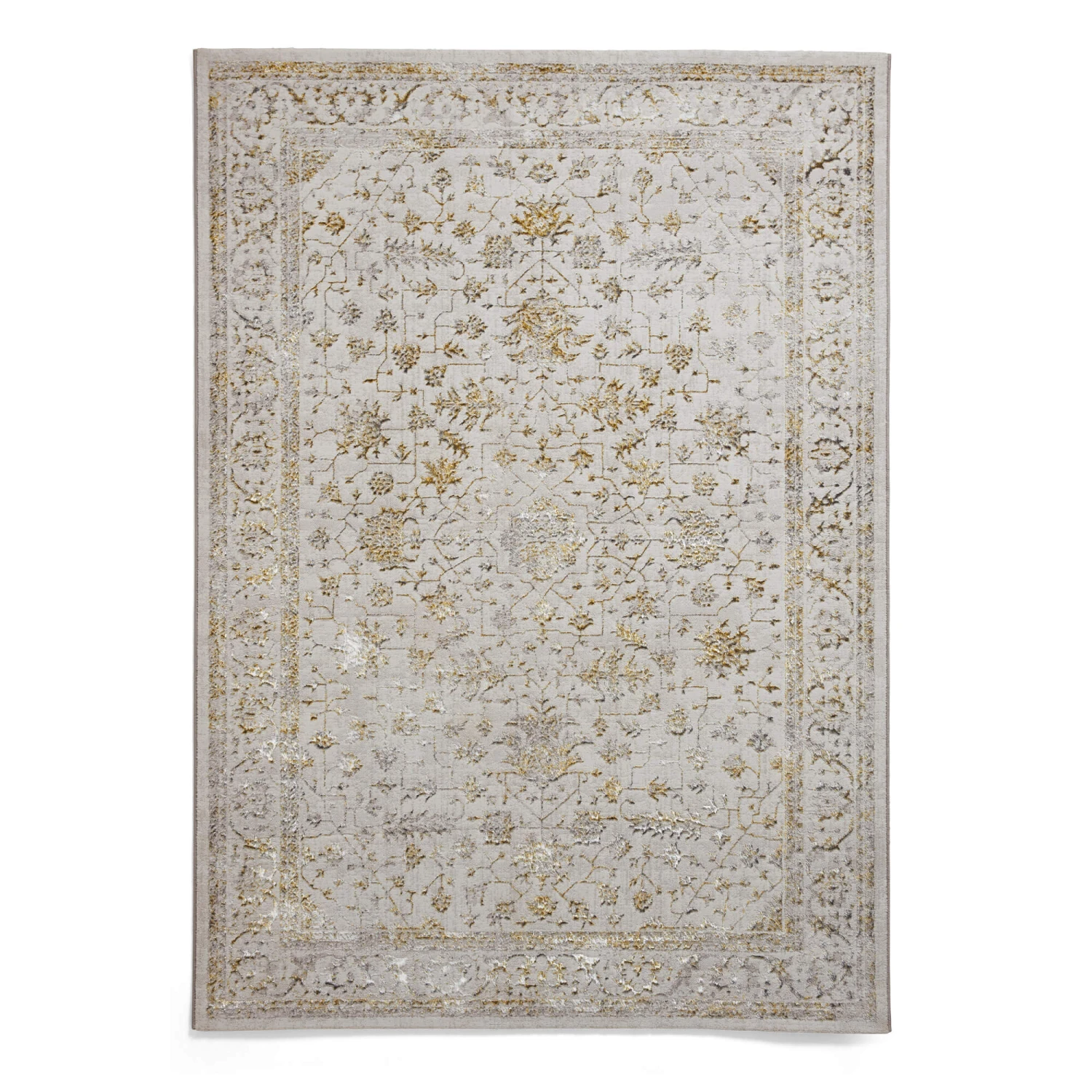 Creation Grey And Gold 120x170cm Rug 3 Creation Grey And Gold 120x170cm Rug - Image 3