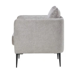 Bergamo Castello Steel Grey Fabric Accent Chair -Housingunits 268e2dab337f3e6d30bd1faf83b99a94