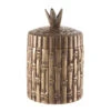 Eichholtz Bamboo Round Vintage Brass Finish Box