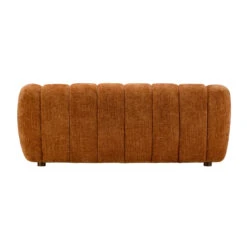 Claudia Rust Orange Fabric Loveseat -Housingunits 26ceacec17f8e3fb8e0cc036f55eab01