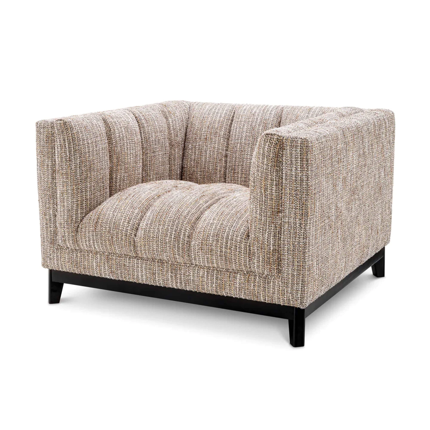 Eichholtz Ditmar Armchair In Mademoiselle Beige Fabric 2 Eichholtz Ditmar Armchair In Mademoiselle Beige Fabric - Image 2