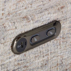 Marco Greige Fabric Power Glider Recliner Chair -Housingunits 27c2d79bfcd7d360b53f87f9c4d221d0