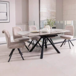Fiora Casa Volari Round Ceramic Extending Dining Table 8 Fiora Casa Volari Round Ceramic Extending Dining Table -Housingunits 27e036d1ca38b884fac051d2c75901ce 1