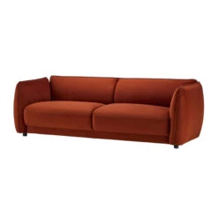 Glass House Thorne Rust Orange Fabric 3 Seater Sofa 11 Glass House Thorne Rust Orange Fabric 3 Seater Sofa -Housingunits 27f845cd6513ecefac7cdf6700d38da1