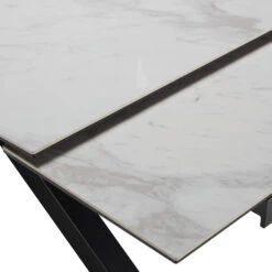 Vittorio White Extending Dining Table -Housingunits 284ba68c509be2e575df101952befe02