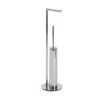 Belgravia Stainless Steel Toilet Roll Holder & Toilet Brush Combo