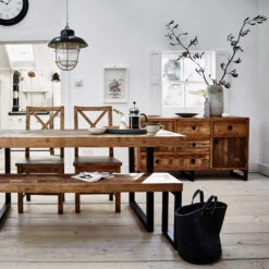 Malmo Reclaimed Timber Large 2 Door 4 Drawer Sideboard -Housingunits 28a895a7f53984d1a45b4bd67a49f120