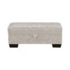 David Gundry Jasper Metropolitan Cream Fabric Footstool With Storage